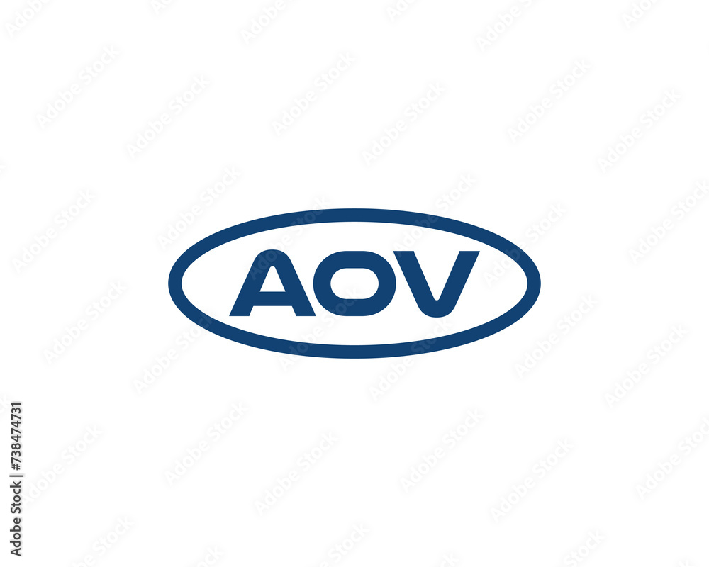 AOV logo design vector template AOV logo design vector template