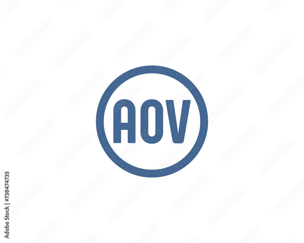 AOV logo design vector template AOV logo design vector template