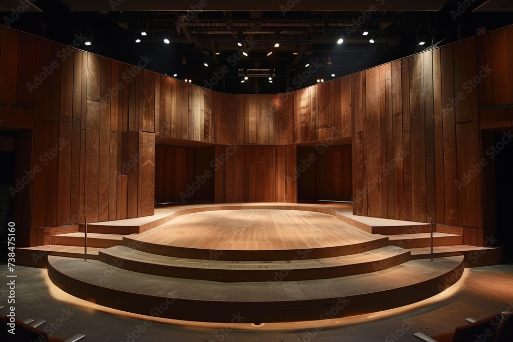 A stage set for Shakespearean play with postmodern influences - obrazy, fototapety, plakaty 