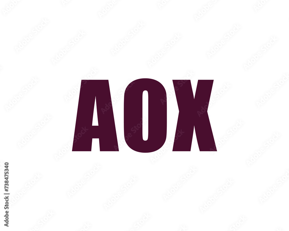 AOX logo design vector template