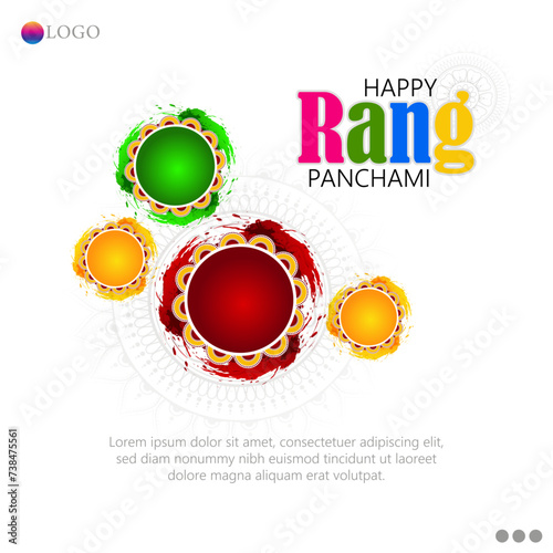 Rang Panchmi is a Hindu festival celebrated with vibrant colors, marking the fifth day of the traditional Holi festivities.