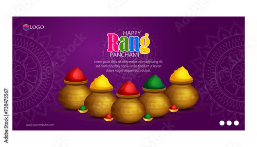 Rang Panchmi is a Hindu festival celebrated with vibrant colors, marking the fifth day of the traditional Holi festivities.