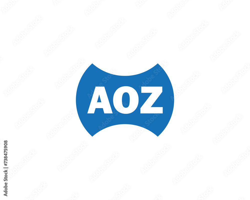 AOZ logo design vector template AOZ logo design vector template