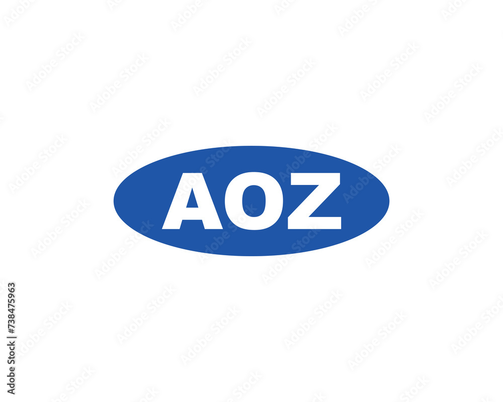 AOZ logo design vector template AOZ logo design vector template
