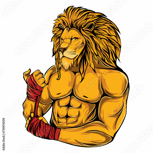 An illustrative image of a lion-man fighter preparing to use hand warp