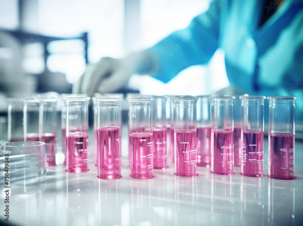 scientists using sample tubes in a laboratory stock photo of a laboratory scientists using sample tubes in a laboratory stock photo of a laboratory
