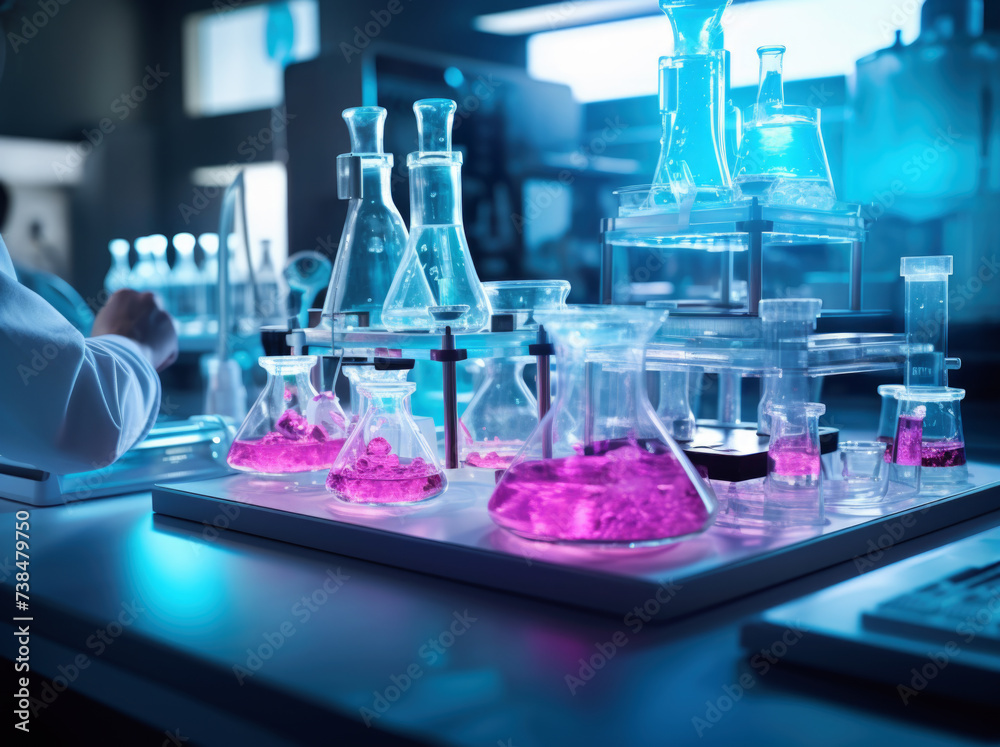 scientists using sample tubes in a laboratory stock photo of a laboratory