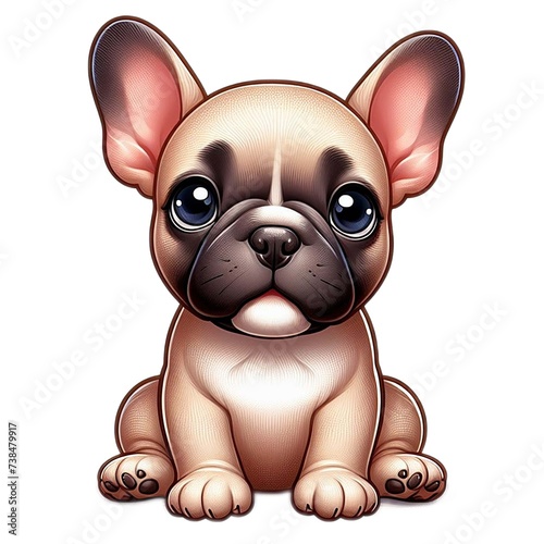 Animal, dog, pet, cute dog, lovely dog, spotted dog, illustration, digital art, dog character, animal character,