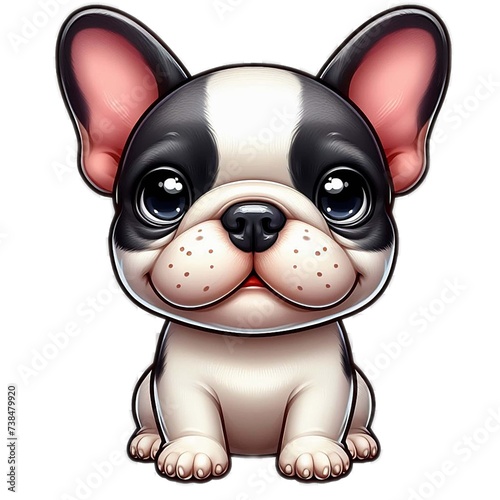 Animal, dog, pet, cute dog, lovely dog, spotted dog, illustration, digital art, dog character, animal character,