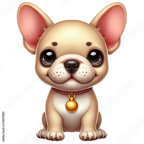 Animal, dog, pet, cute dog, lovely dog, spotted dog, illustration, digital art, dog character, animal character,