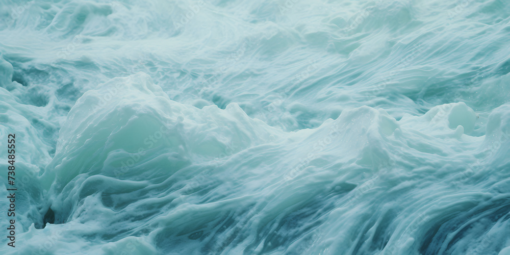 Serene Aqua Marine Waves Texture Serene Aqua Marine Waves Texture