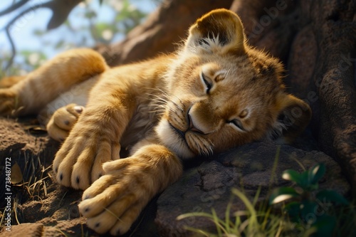 the lion cub