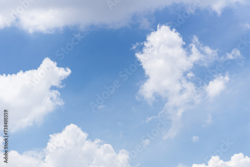 Natural sky beautiful blue and white texture background. blue sky with cloud.