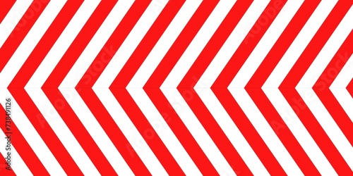 arrow red and white stripes for attention line background element traffic line photo