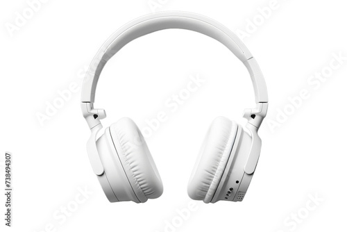 A Top view headphone for world hearing day, Isolated on transparent PNG background, Generative ai