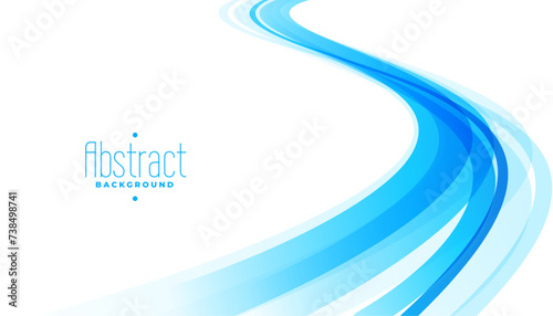abstract fluid blue waves background for presentation