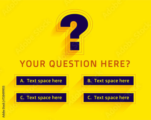 intellectual quiz game template for query and knowledge