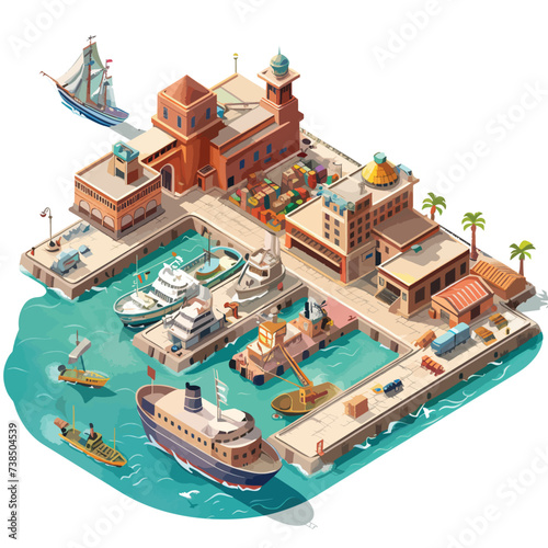 A vector illustration of Isometric Design 