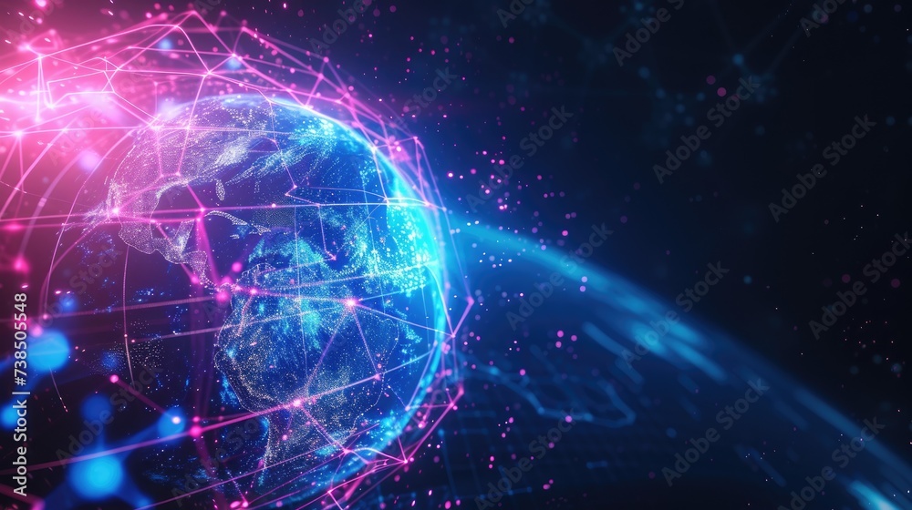 Immerse in the metaverse, a digital world with a cyberspace background. Ai Generated Immerse in the metaverse, a digital world with a cyberspace background. Ai Generated