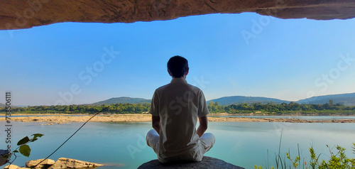 Meditation beside Knong river