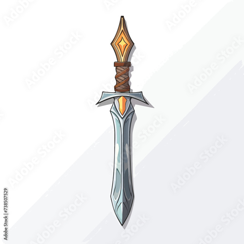 Cartoon game sword - Cartoon sword for game.