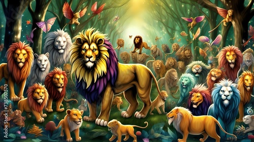 Wallpaper Mural Lion Torontodigital.ca