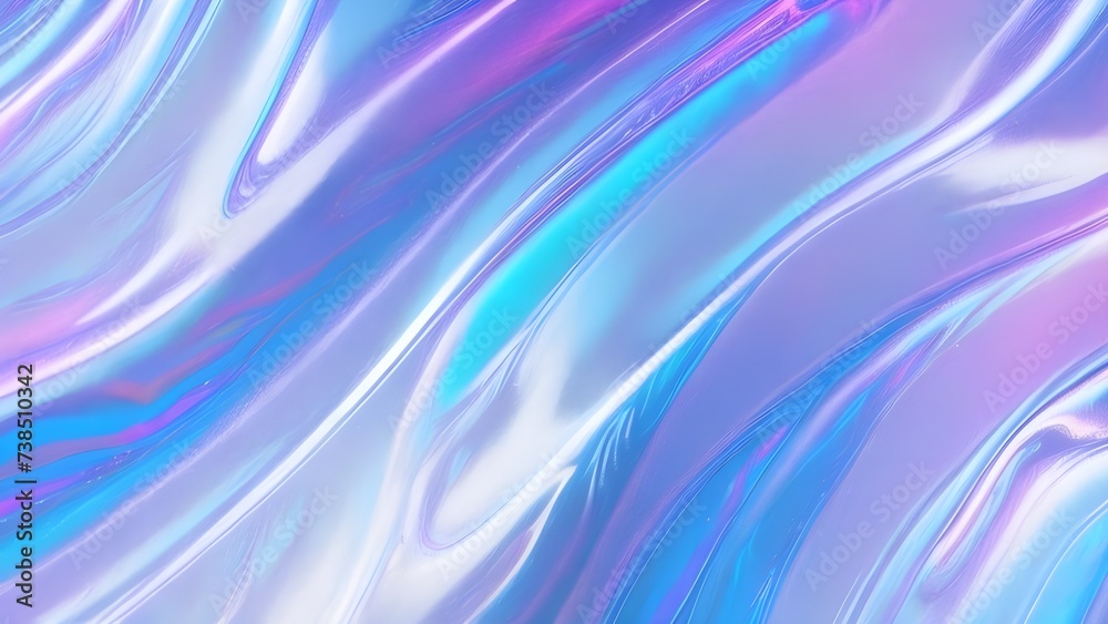 Holographic background pastel foil wrinkled colorful surface. The Hologram Background of 80s abstract foil soft texture crumpled in various colors. 90s blue sky pink pastel holographic gradient mesh Holographic background pastel foil wrinkled colorful surface. The Hologram Background of 80s abstract foil soft texture crumpled in various colors. 90s blue sky pink pastel holographic gradient mesh