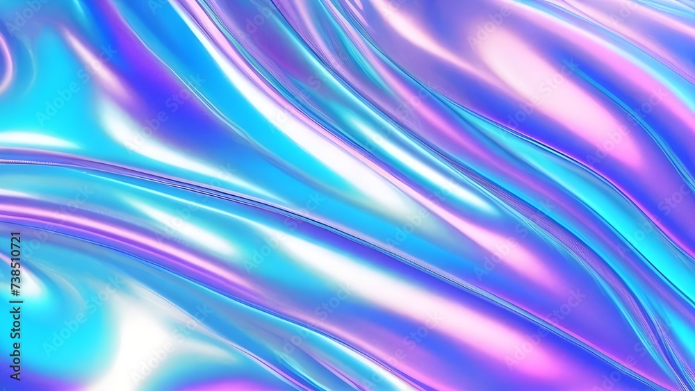 Holographic background pastel foil wrinkled colorful surface. The Hologram Background of 80s abstract foil soft texture crumpled in various colors. 90s blue sky pink pastel holographic gradient mesh Holographic background pastel foil wrinkled colorful surface. The Hologram Background of 80s abstract foil soft texture crumpled in various colors. 90s blue sky pink pastel holographic gradient mesh