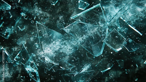 background of broken glass photo