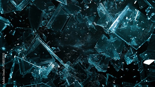 background of broken glass photo