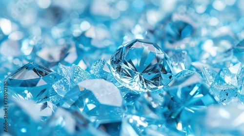beautiful light blue gemstone background © Jennifer