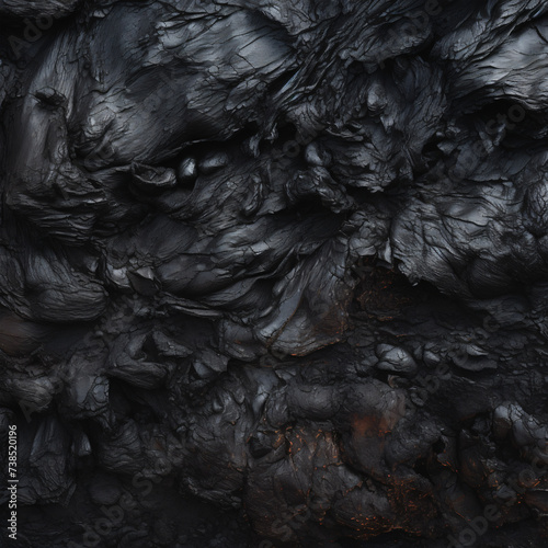 Burnt Black plastic texture generated AI