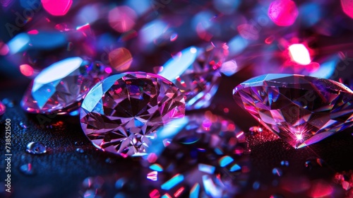 Precious diamonds are expensive and rare. For jewelry making