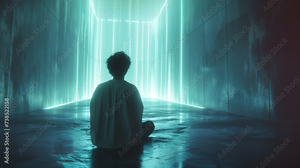 Being alone in a quiet area Being alone in a quiet area