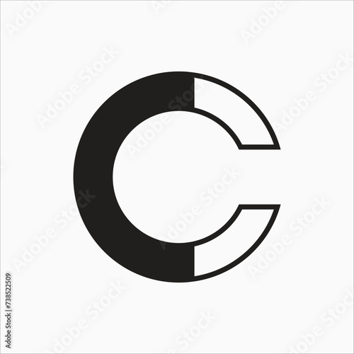 Creative C letter modern brand unique logo design