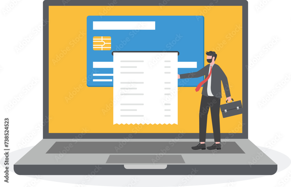 user doing online payment from home, Paying bill online vector, Online Money Transaction Concept, Payment on internet illustration
user doing online payment from home, Paying bill online vector, Online Money Transaction Concept, Payment on internet illustration