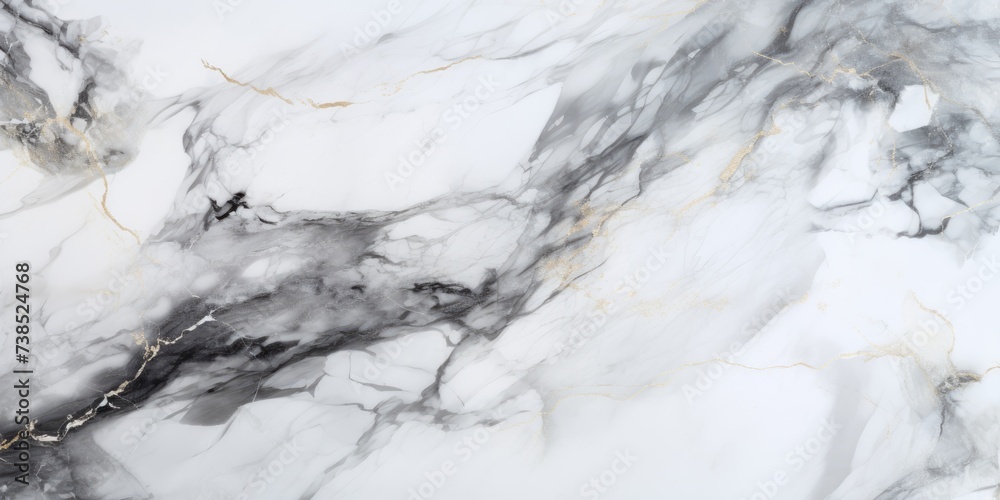 Obraz premium White and grey marble texture with high resolution.
