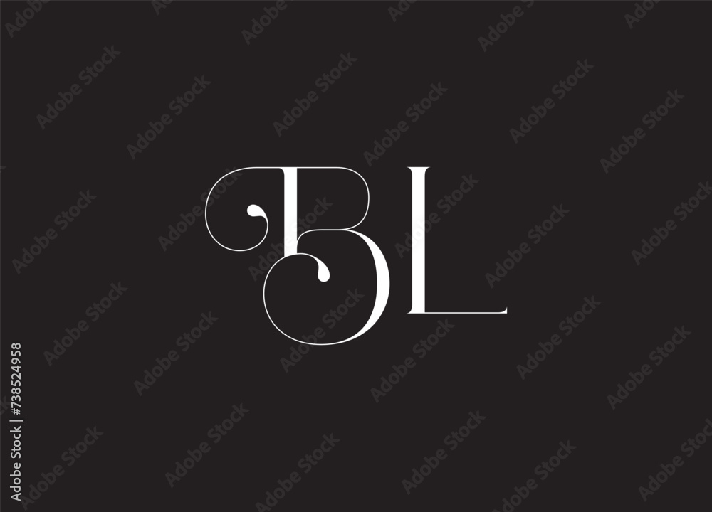 LB or BL logo initial letter design AND LOGO LB or BL logo initial letter design AND LOGO