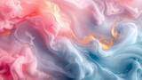 Abstract art with swirls of pastel colors in fluid motion