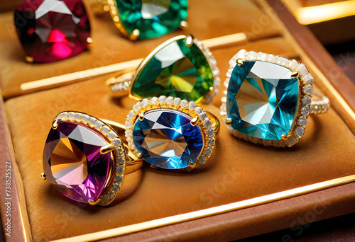 Quartz Jewelry, Gemstone, Precious, Crystal, Luxury, Fashion, Accessories, Necklace, Earrings, Bracelet, Ring, Glamour, Sparkle, Gem, Elegant, AI Generated