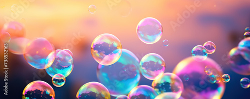 soap bubbles background 