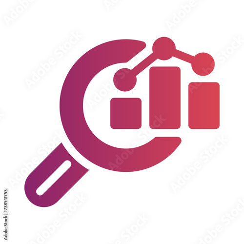 analysing flat gradient icon