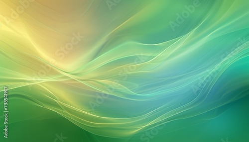 A light abstract background on a green and blue backdrop, featuring multi-colored minimalism, fluid abstractions, subtle tonal gradations, vibrant spectrum colors, and soft and rounded forms. photo