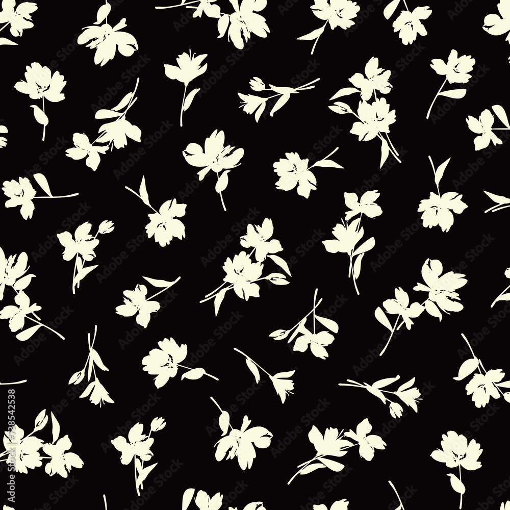 Fototapeta premium Cute floral pattern perfect for textile design,