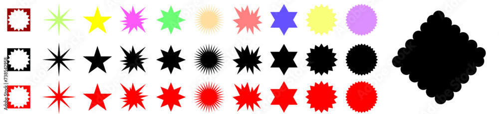 Star icons. Twinkling stars. Symbols of sparkle, glint, gleam, etc. Christmas vector symbols isolated white background. Star icons. Twinkling stars. Symbols of sparkle, glint, gleam, etc. Christmas vector symbols isolated white background.