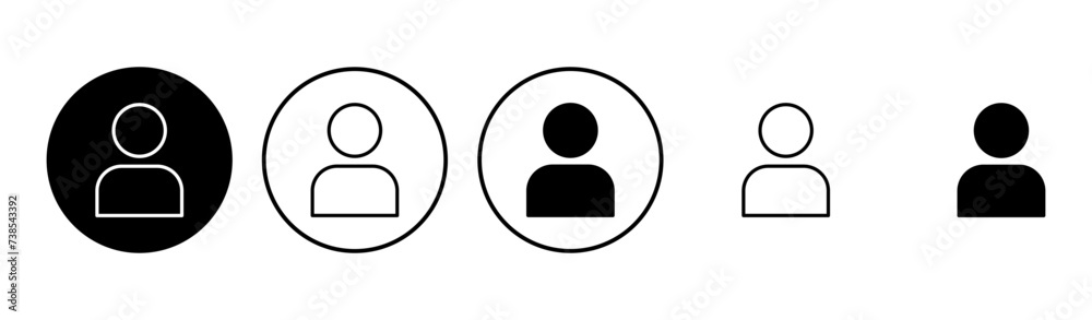 User Icon set. person sign. people icon. User Icon set. person sign. people icon.