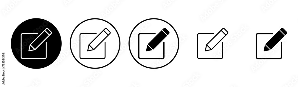 Edit icon set. edit document icon. edit text icon. pencil. sign up Edit icon set. edit document icon. edit text icon. pencil. sign up