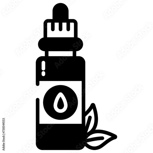 Aroma Therapy glyph and line vector illustration