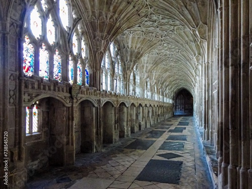 interior of the Gloucester cathedral 