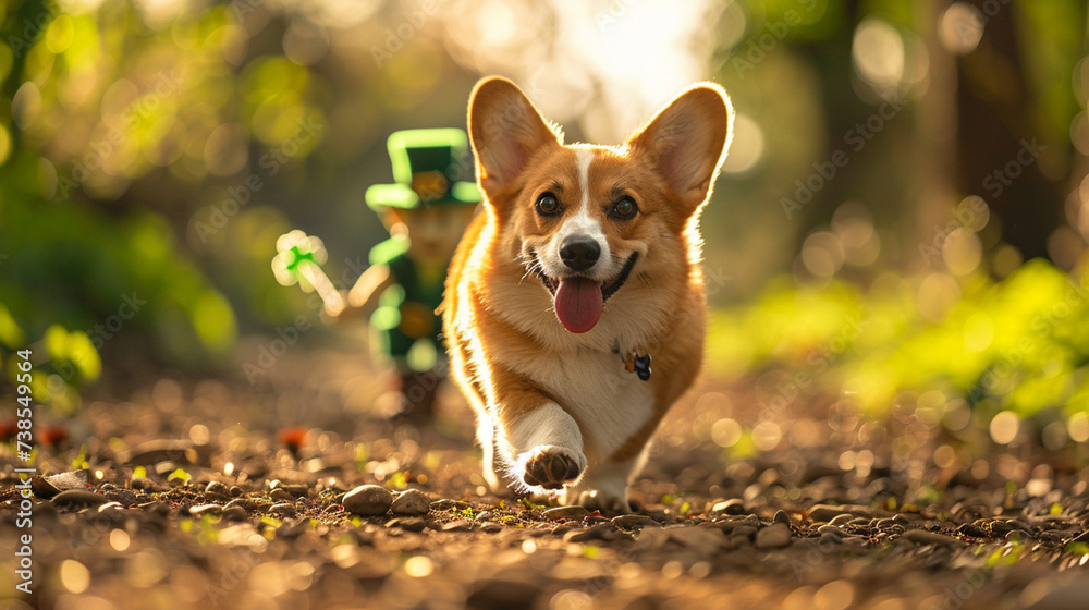Greeting Card and Banner Design for Social Media for National Welsh Corgi Day Background Greeting Card and Banner Design for Social Media for National Welsh Corgi Day Background